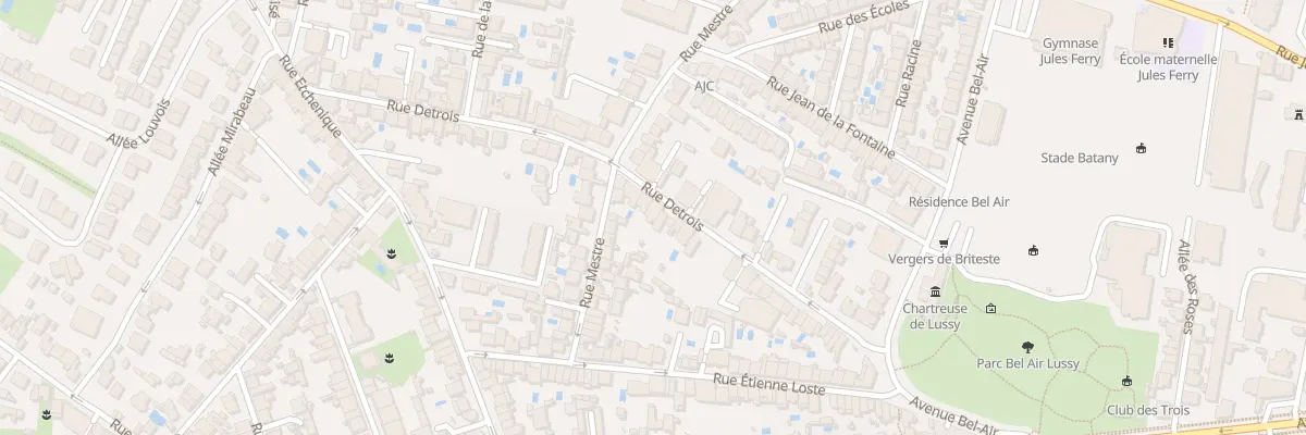 Plan du 60 Rue Détrois à Bordeaux