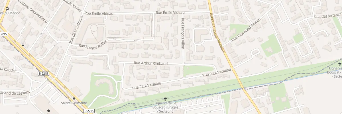 Plan du 11B Rue Arthur Rimbaud à Bruges