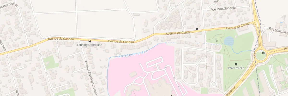 Plan du 104 Av de Candau à Pessac