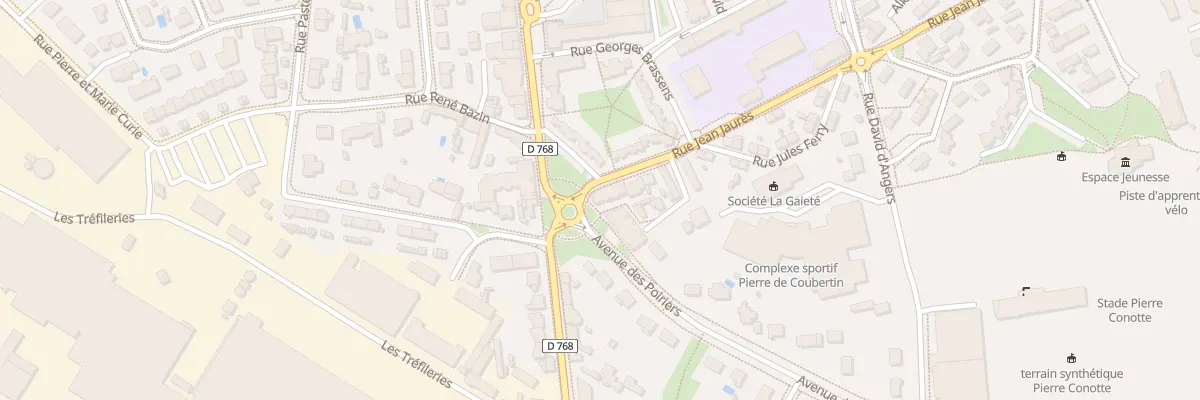 Plan du 2 Av des Poiriers à Montreuil-Juigné