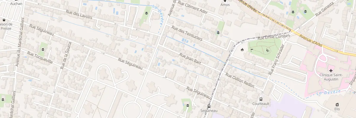 Plan du 28 Rue Jean Bart à Mérignac