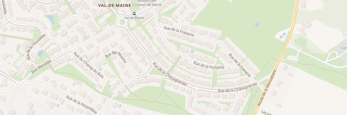 Plan du 25 Rue de la Fontaine à Bouchemaine