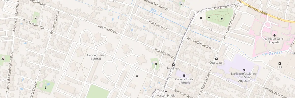 Plan du 117 Rue Seguineau à Mérignac