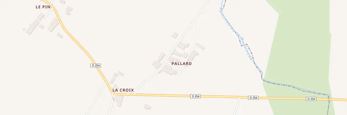 Plan du 24 Pallard à Anglade