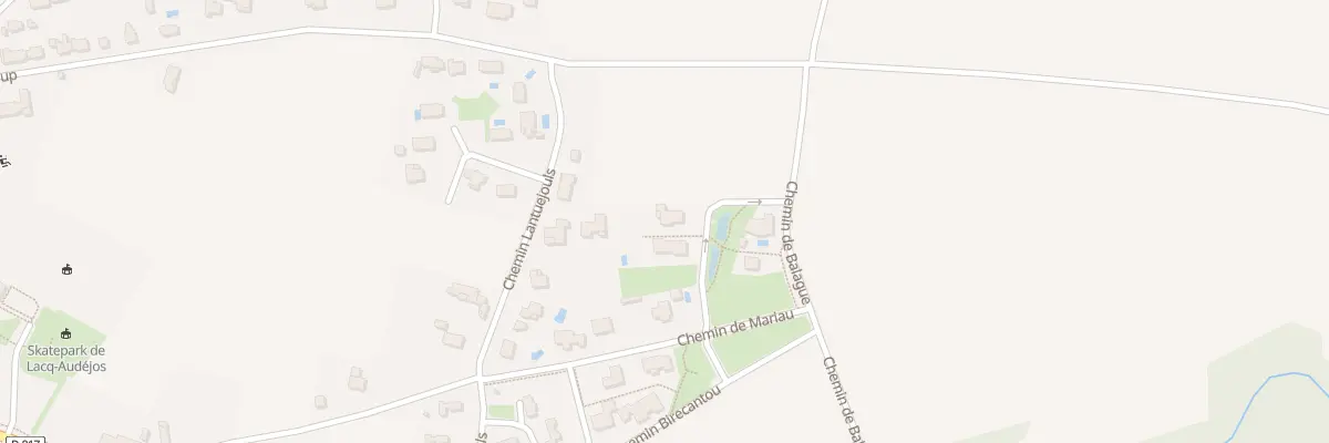 Plan du 5 Che de Manuguet à Lacq