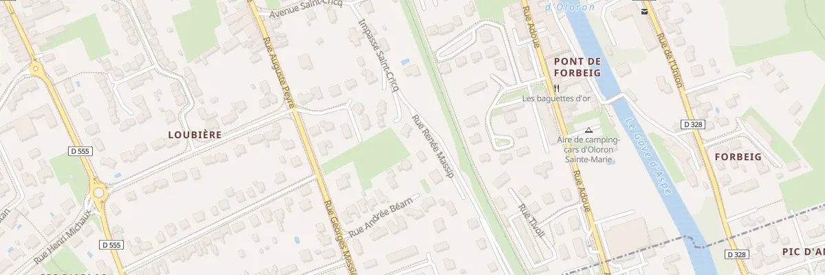 Plan du 2 Rue Renée Massip à Oloron-Sainte-Marie
