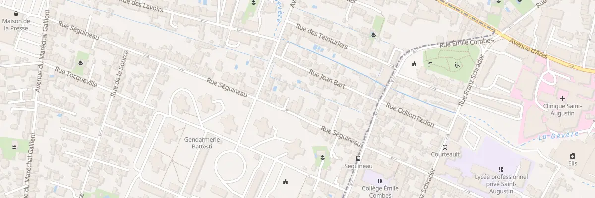 Plan du 106 Rue Seguineau à Mérignac