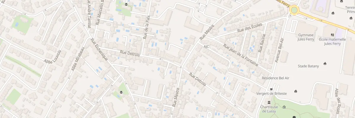 Plan du 57 Rue Détrois à Bordeaux