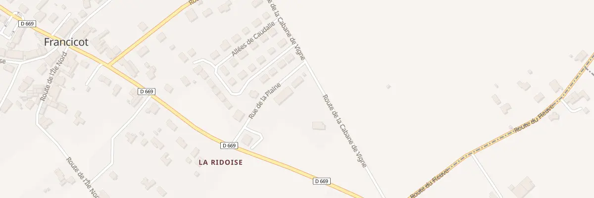 Plan du 12 Rte de la Cabane de Vigne à Gauriac