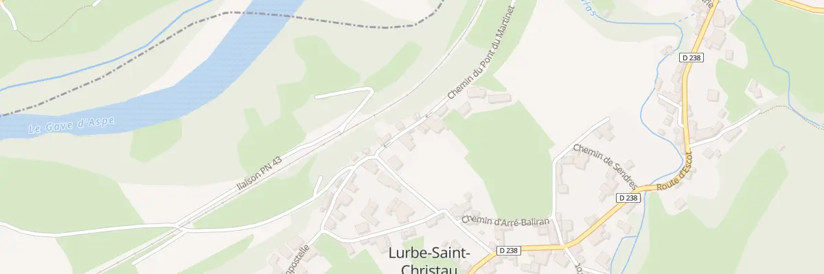 Plan du 12 Che Pont du Martinet à Lurbe-Saint-Christau