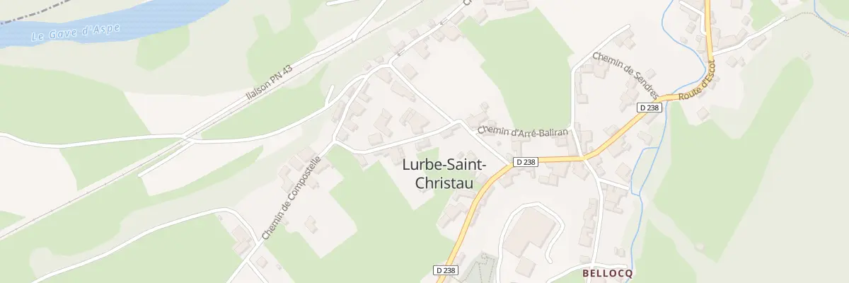 Plan du 6 Che de Compostelle à Lurbe-Saint-Christau
