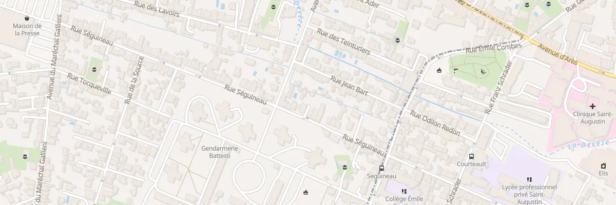 Plan du 102 Rue Seguineau à Mérignac