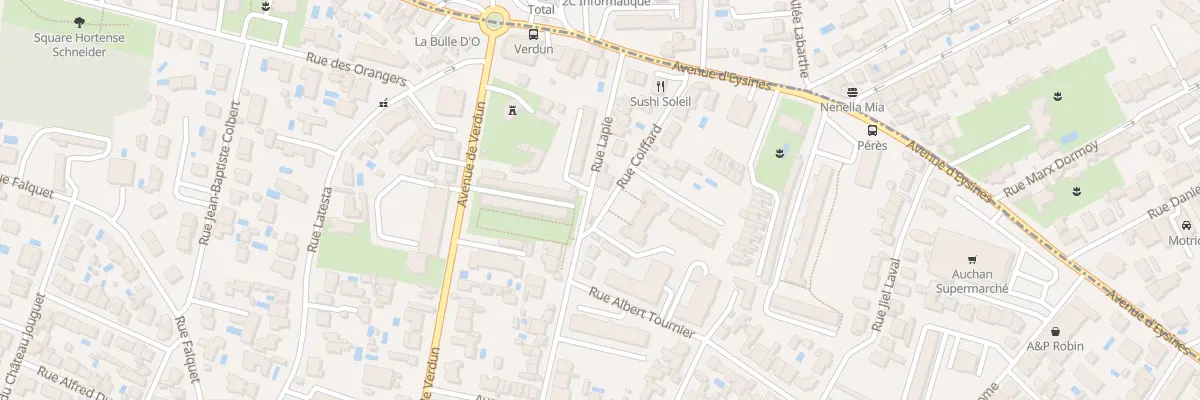 Plan du 3 Rue Lapie à Bordeaux