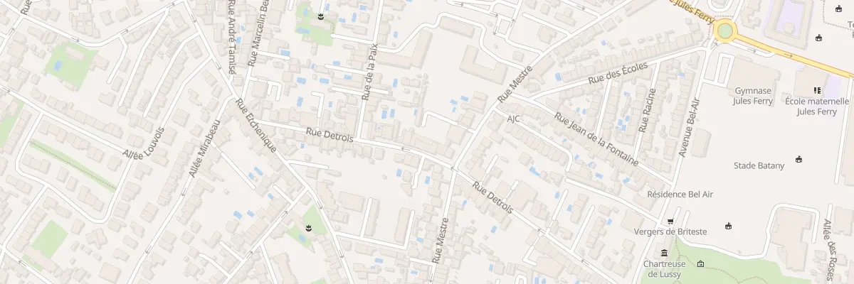 Plan du 61 Rue Détrois à Bordeaux