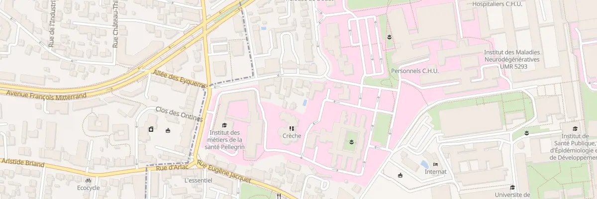 Plan du 14 Rue du Prof Thimothee Piechaud à Bordeaux