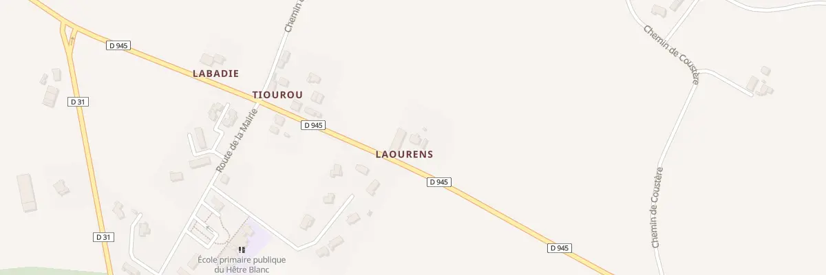 Plan du 3450 Che Départemental 945 à Hagetaubin