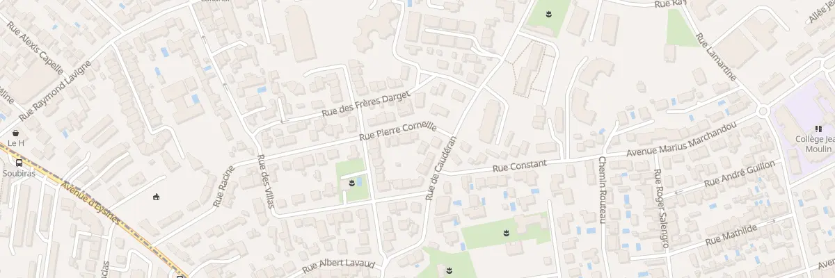 Plan du 8 Rue Pierre Corneille au Bouscat