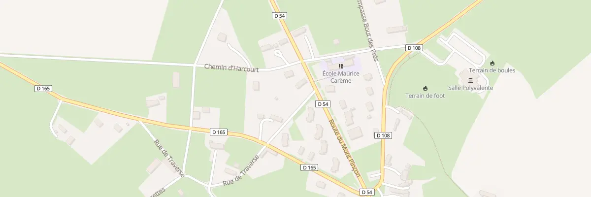 Plan du 24 Rte du Mont Pincon Plessis Gri aux Monts d’Aunay