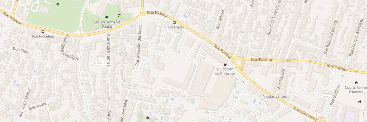 Plan du 186 Rue Pasteur à Bordeaux