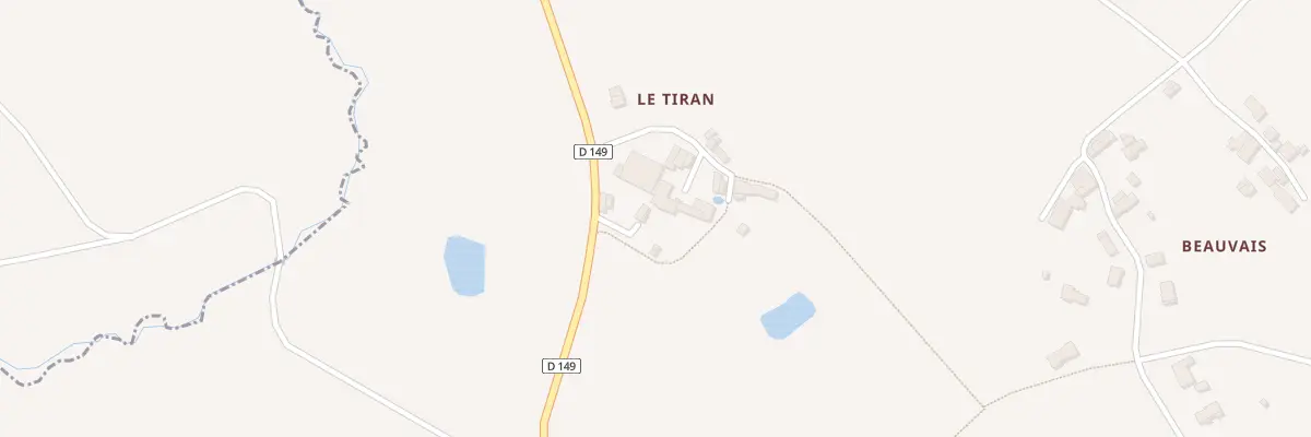 Plan du 2 Le Tiran à Courlay
