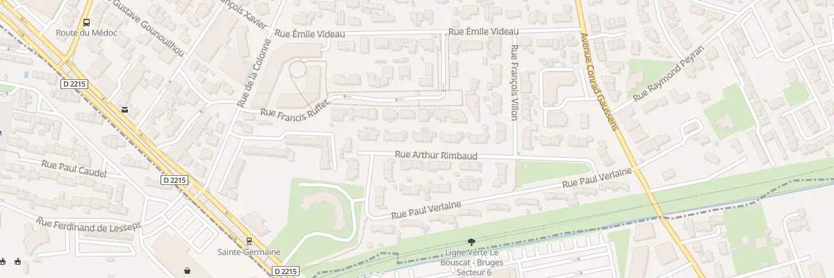 Plan du 21 Rue Arthur Rimbaud à Bruges