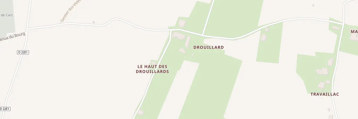 Plan du 2 Drouillard à Cars