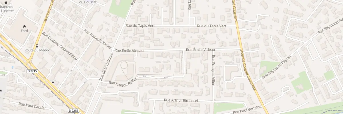 Plan du 18 Av Emile Videau à Bruges