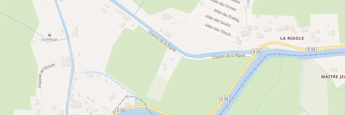 Plan du 1 Che de la Rigole à Coulon