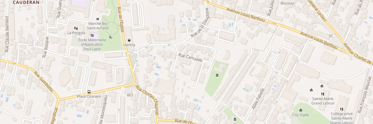 Plan du 11 Rue Carruade à Bordeaux