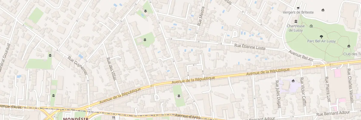Plan du 156 Rue Etchenique à Bordeaux