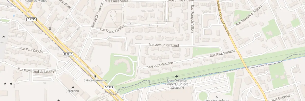 Plan du 26 Rue Arthur Rimbaud à Bruges