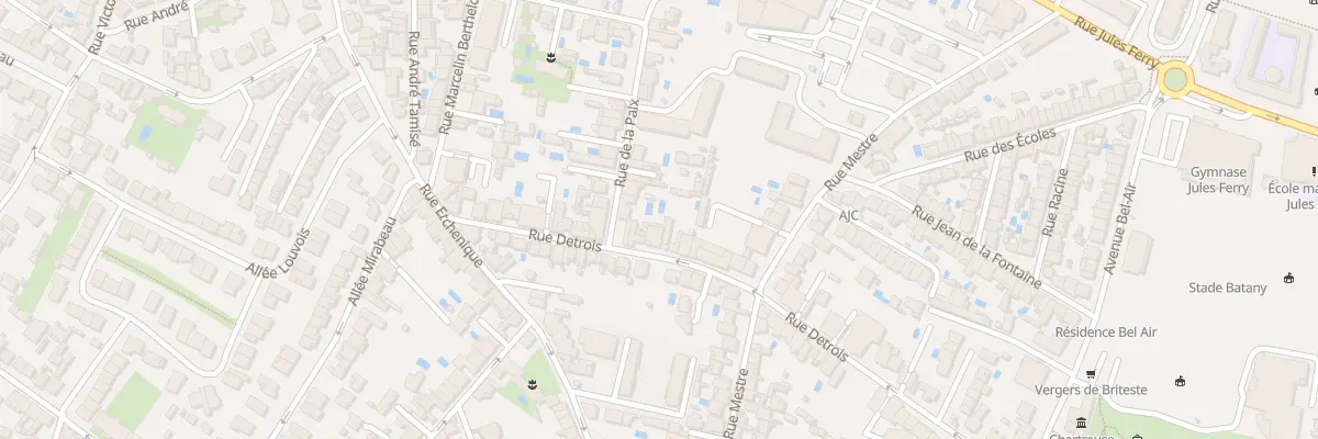 Plan du 75 Rue Détrois à Bordeaux