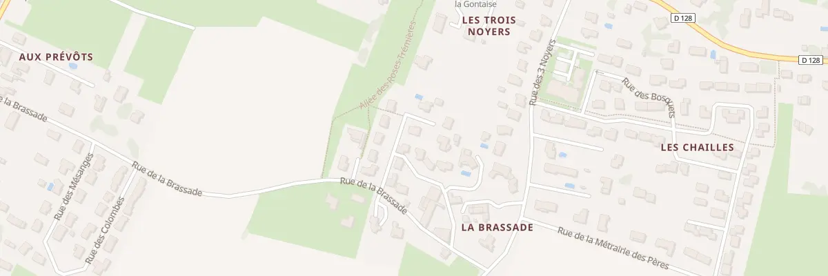 Plan du 6 Pas des Églantiers aux Gonds