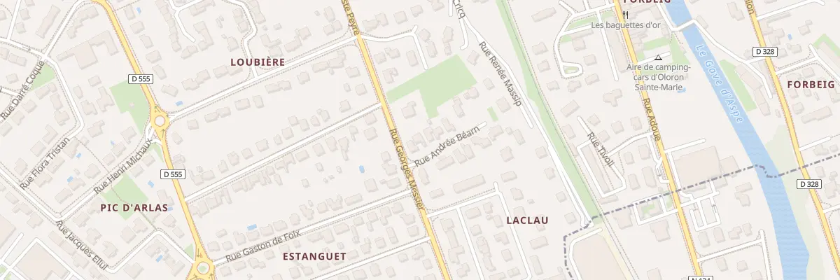 Plan du 3 Rue Andrée Béarn à Oloron-Sainte-Marie