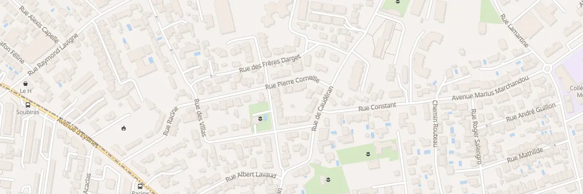 Plan du 12 Rue Pierre Corneille au Bouscat