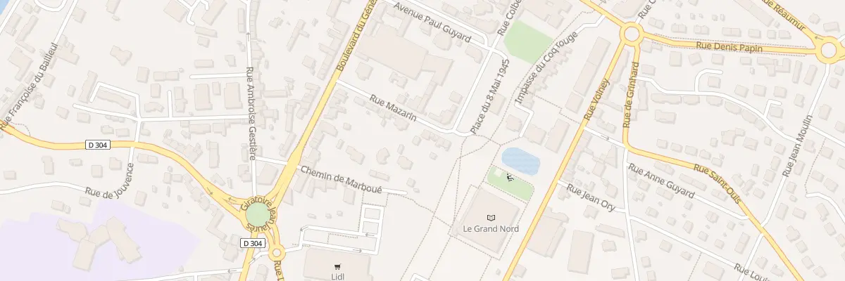 Plan du 12 Rue Mazarin à Mayenne