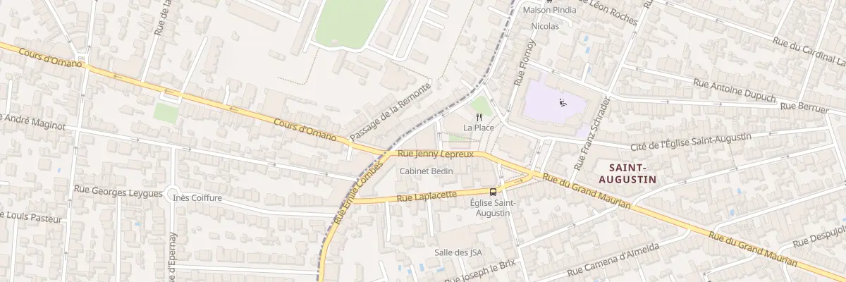 Plan du 140 Rue Émile Combes à Bordeaux