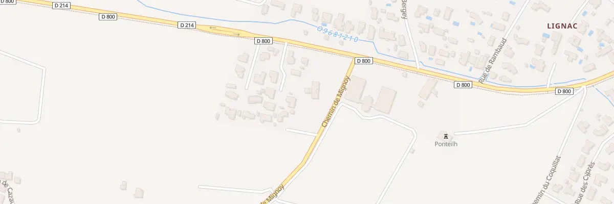 Plan du 8 Che de Mignoy à Léognan