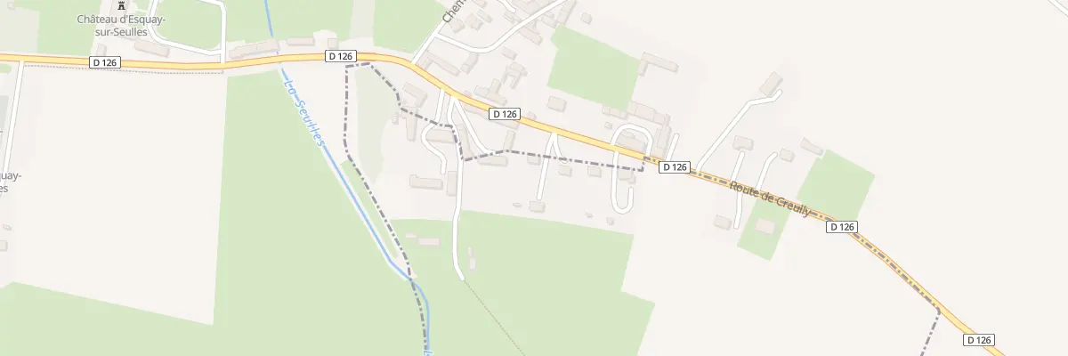 Plan du 8 Rte de Creully à Vaux-sur-Seulles