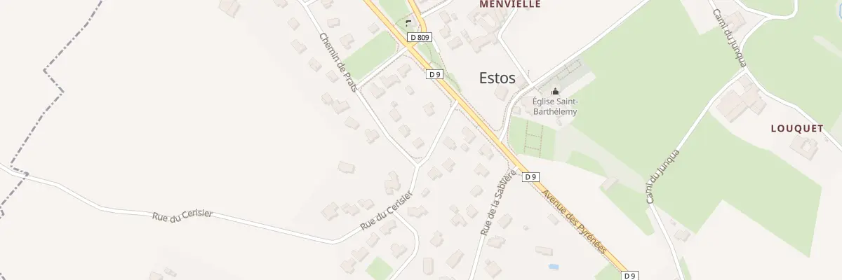 Plan du 4 Rue du Cerisier à Estos
