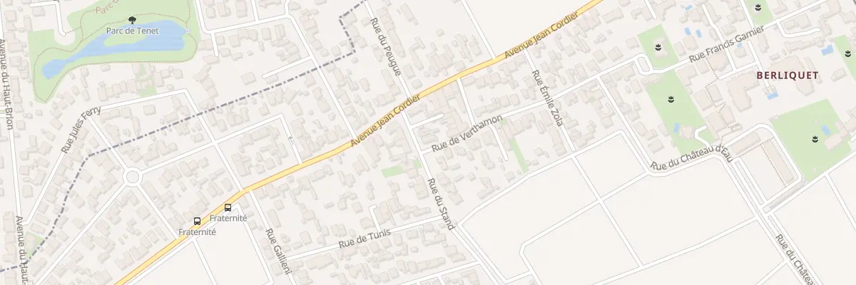 Plan du 14 Rue du Stand à Pessac