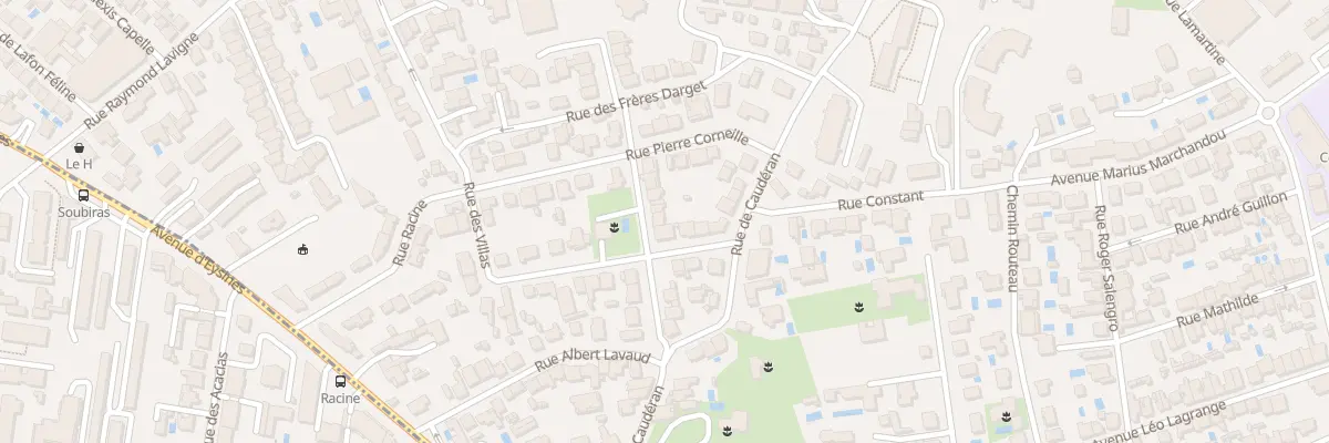 Plan du 10 Rue Massenet au Bouscat