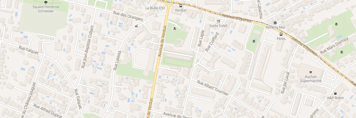 Plan du 83 Av de Verdun à Bordeaux