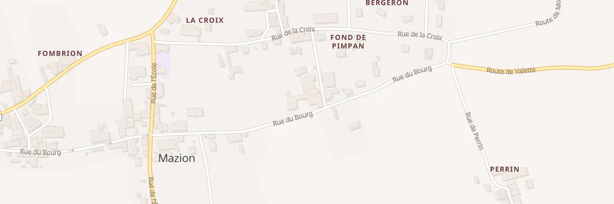 Plan du 99 Bergeron à Mazion