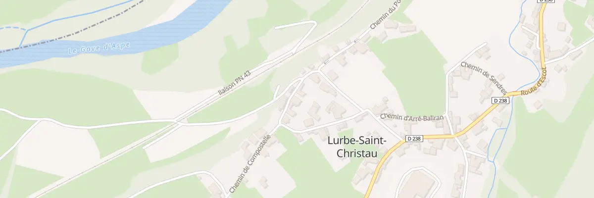 Plan du 16 Che Pont du Martinet à Lurbe-Saint-Christau