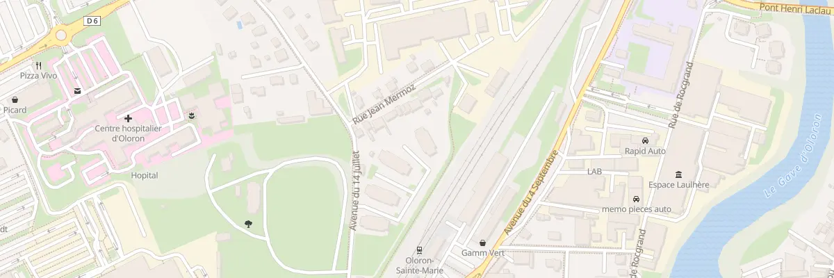 Plan du 2 Av du 14 Juillet à Oloron-Sainte-Marie