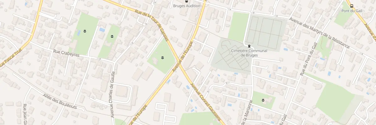 Plan du 22 Av Conrad Gaussens à Bruges