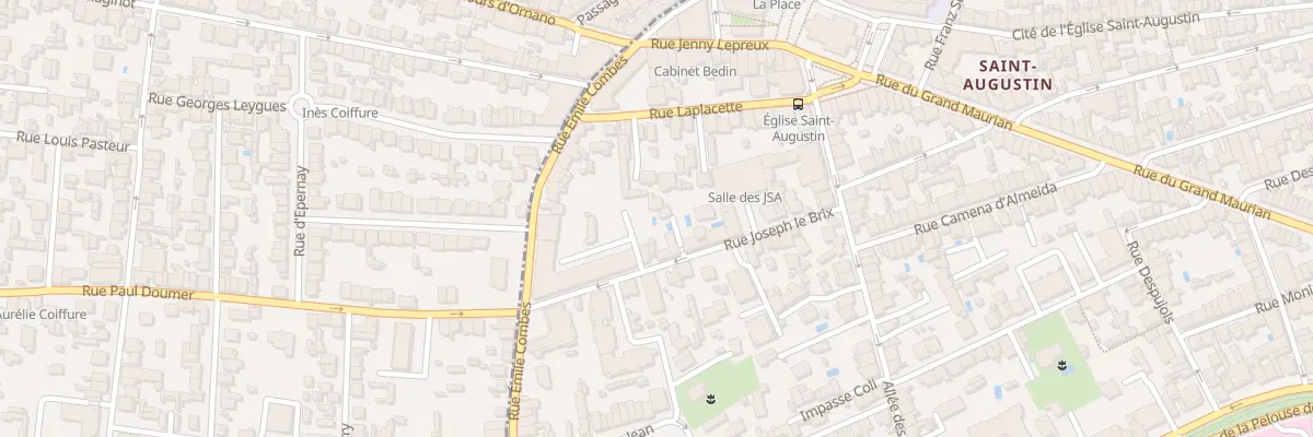 Plan du 24 Rue Joseph le Brix à Bordeaux