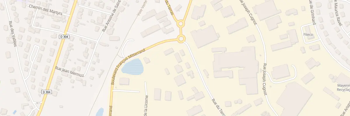 Plan du 184 Rue du Terras à Mayenne