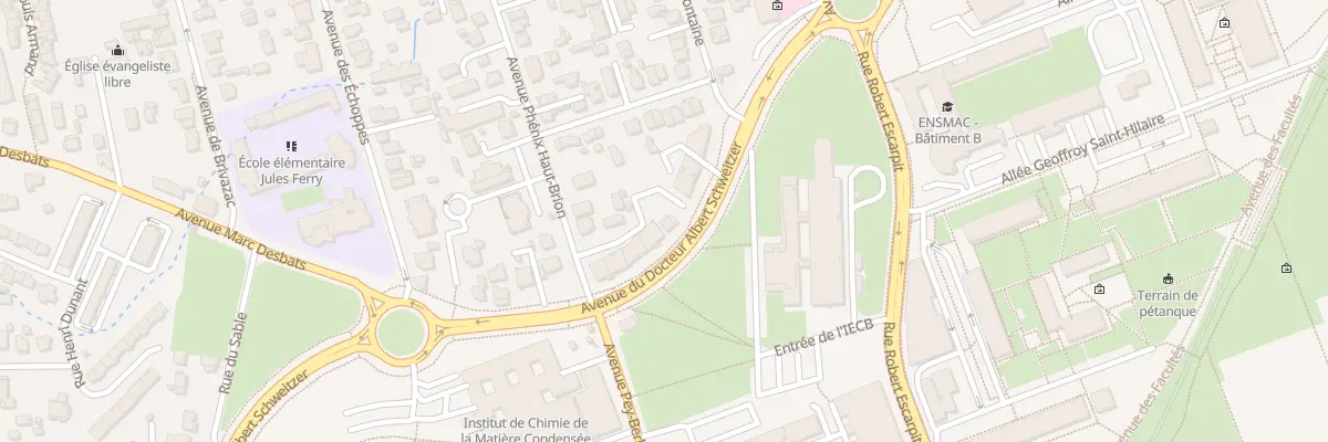 Plan du 78 Av du Docteur Schweitzer à Pessac